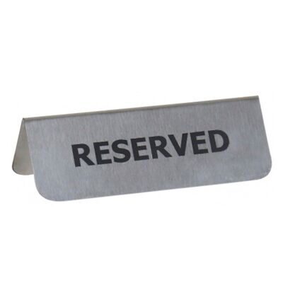 Табличка «Reserved»